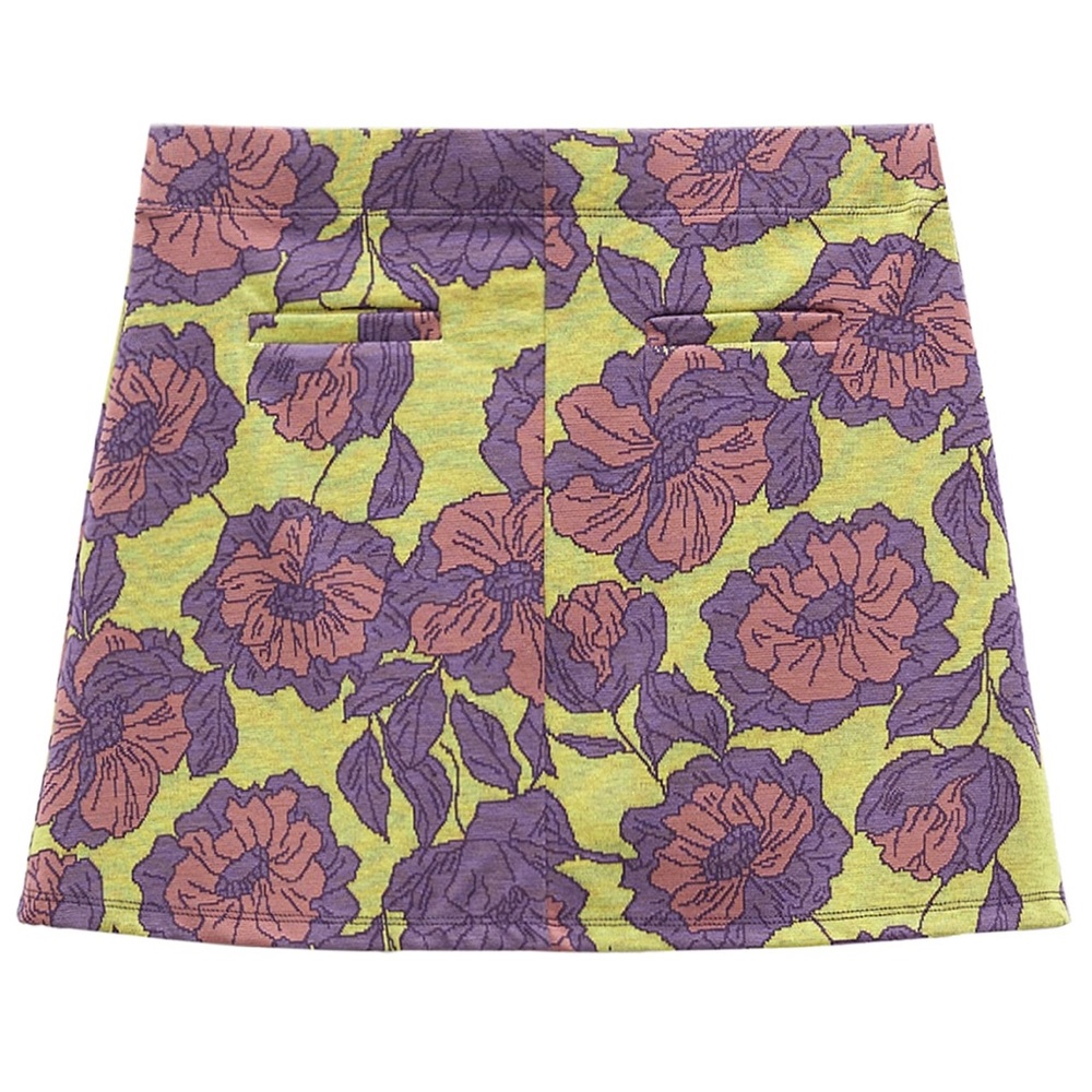 Jacquard mini skirt